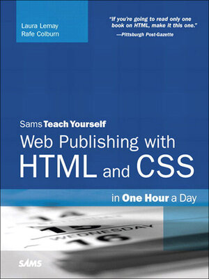 cover image of Web Publishing with HTML and CSS in One Hour a Day